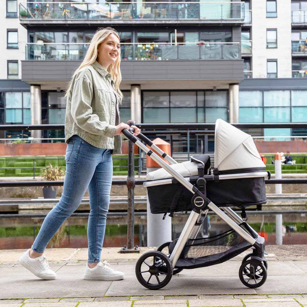 Babymore Mimi in Pram Pushchair Silver Winstanleys Pramworld