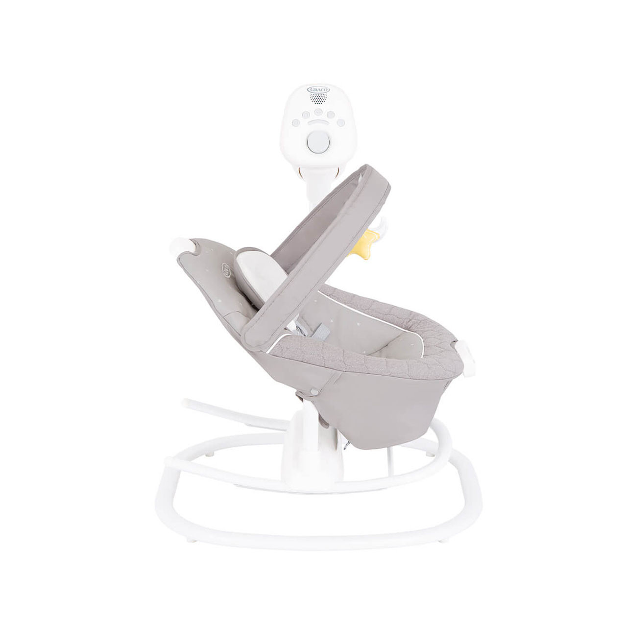 Graco SoftSway™ Balançoire Bébé 2 En 1 - Silencieuse, Siège Amovible, Vibreur, 0-9 Mois