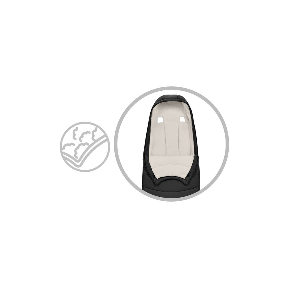 Cybex Platinum Footmuff - Sepia Black | Winstanleys Pramworld