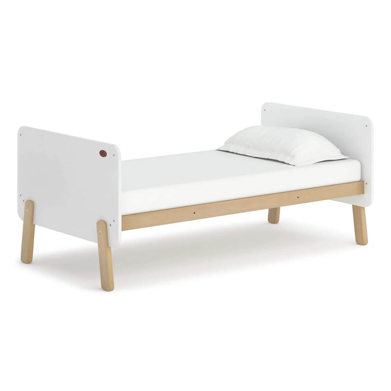 Boori Natty Bedside Bed White & Almond Winstanleys Pramworld