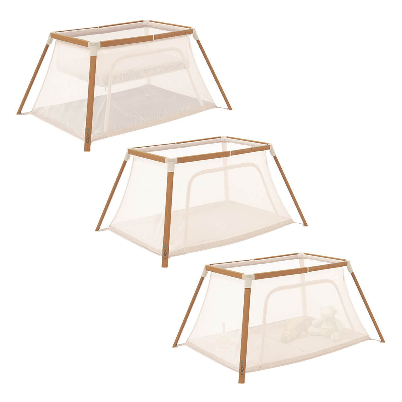 Tutti Bambini CoZee Go 3-in-1 Bassinet, Travel Cot Playpen