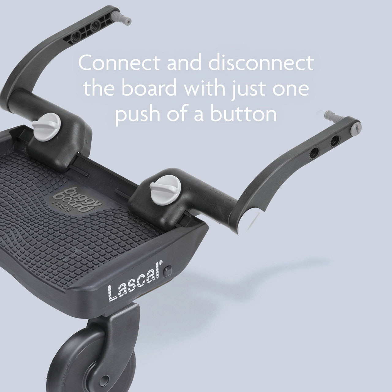 Lascal BuggyBoard Mini | Universal Buggy Board, Compatible With 99% Of Pushchairs | Pram Accessory For Children From 2-6 Years | Black