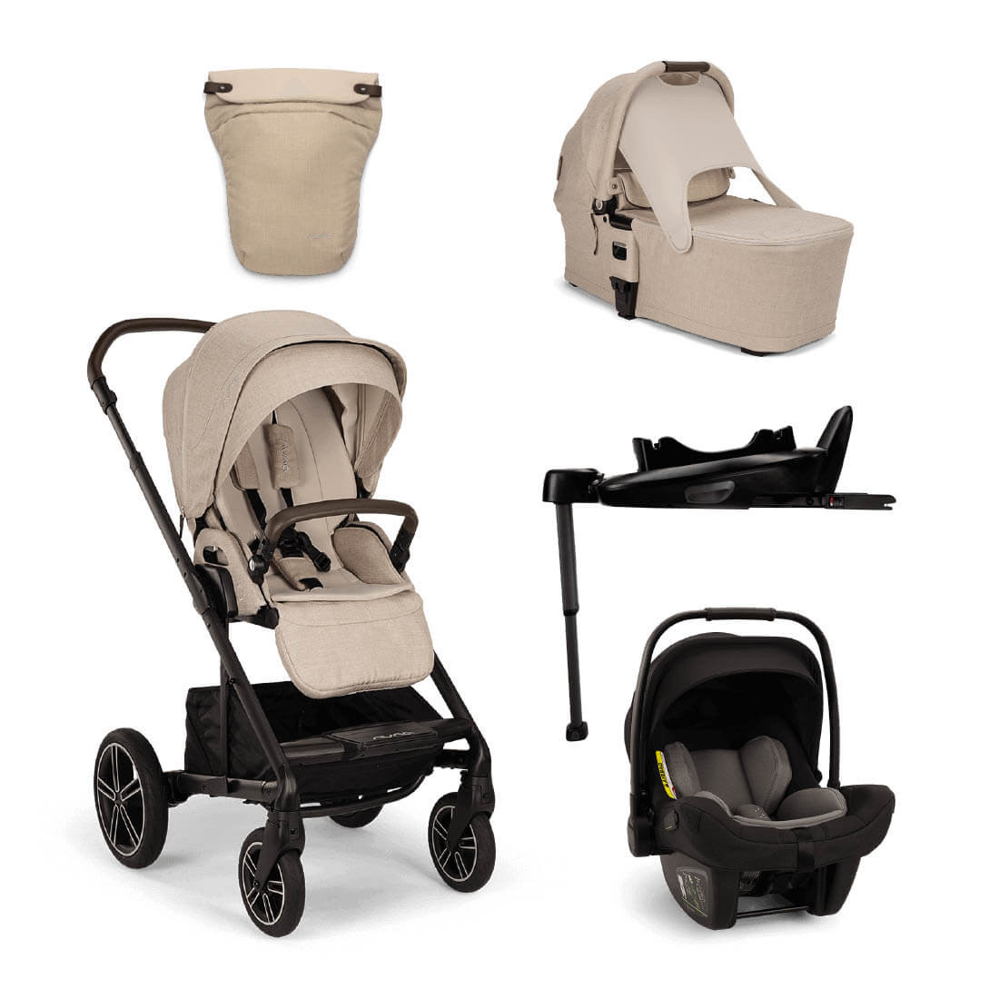 Nuna Mixx Next Generation Pipa Bundle - Biscotti | Winstanleys