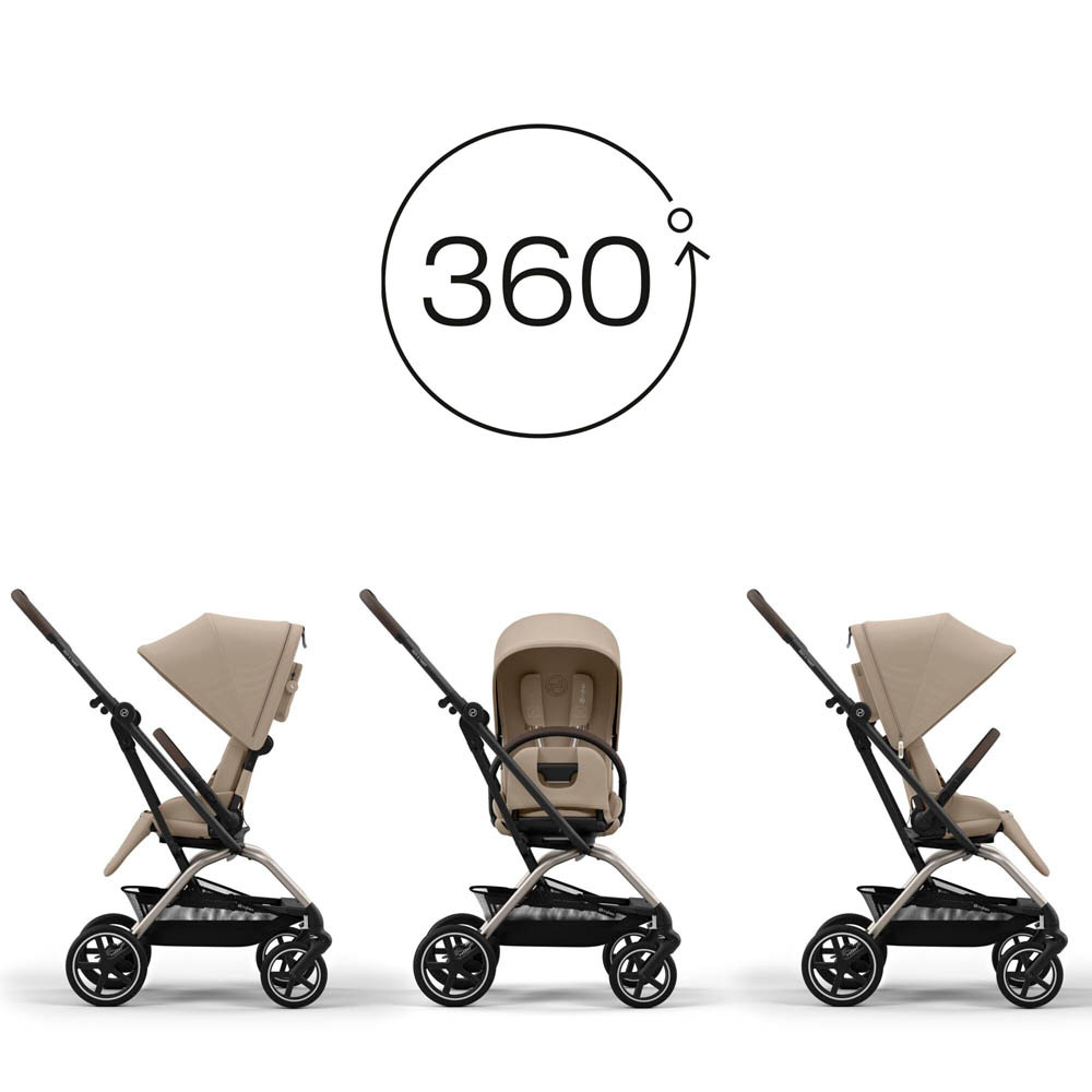 Cybex Eezy S Twist+ Taupe Almond Beige Winstanleys Pramworld