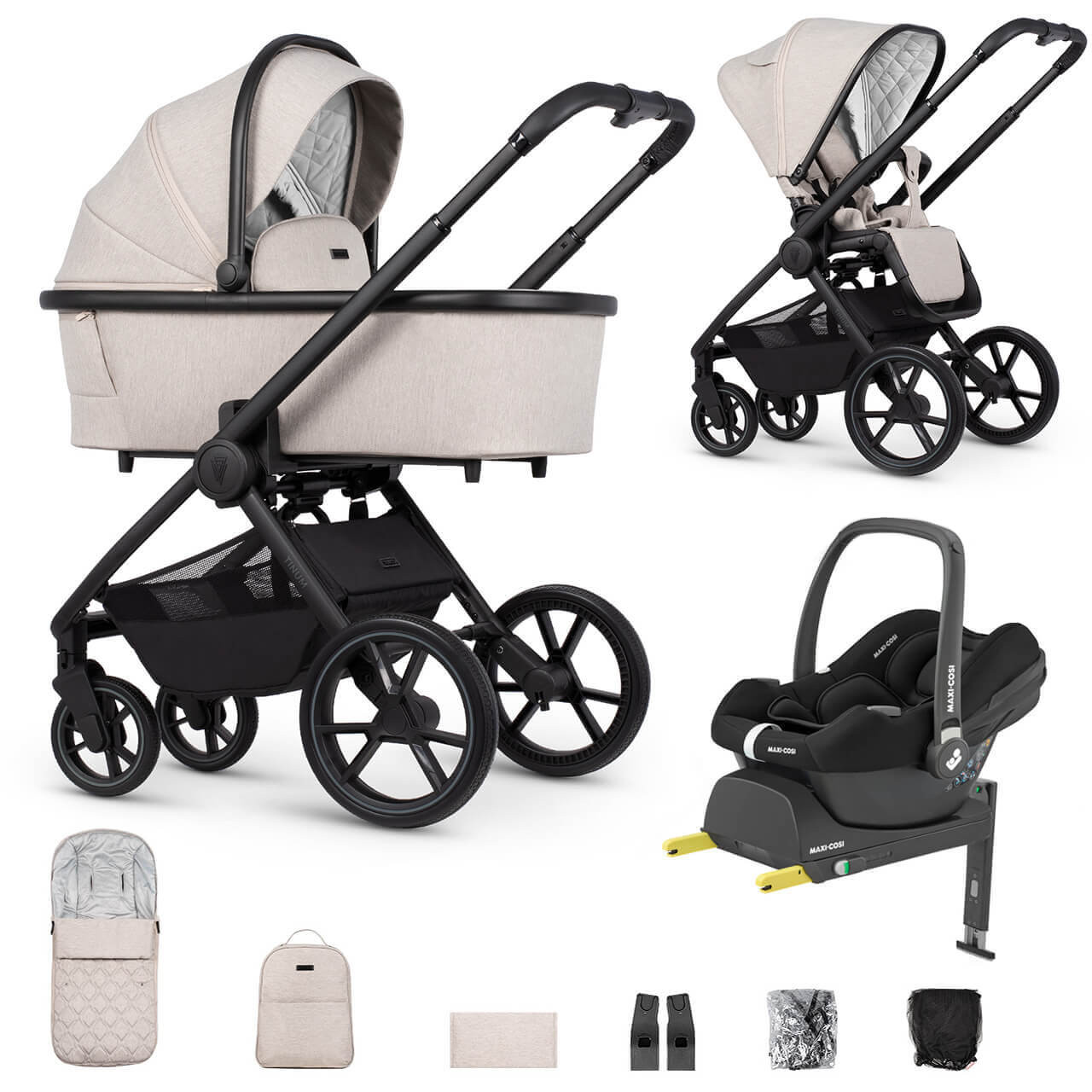 Venicci Tinum Edge 3-in-1 Cabriofix i-Size Travel System Dust