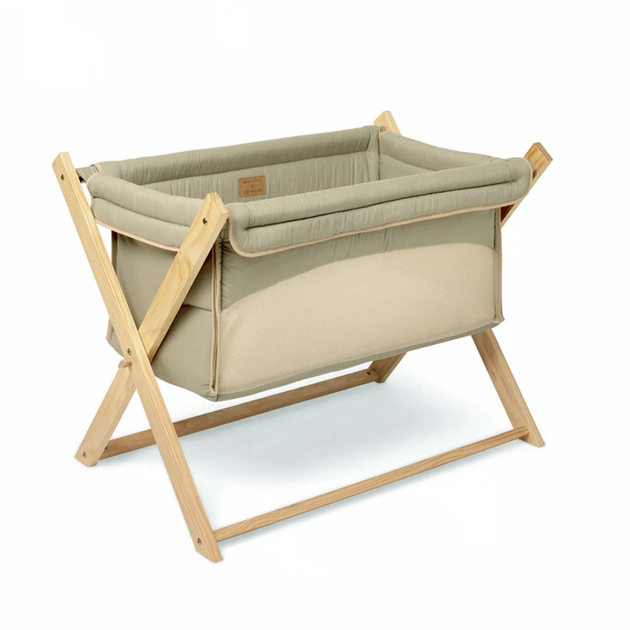 Clair de Lune Organic Folding Crib Sage Winstanleys Pramworld