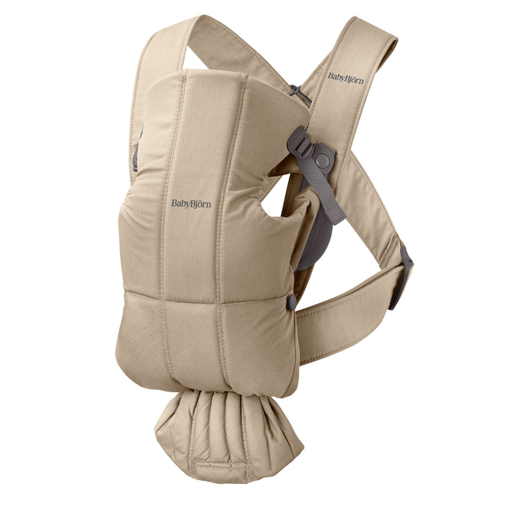 Babybjorn Baby Carrier Mini Woven Beige Winstanleys Pramworld