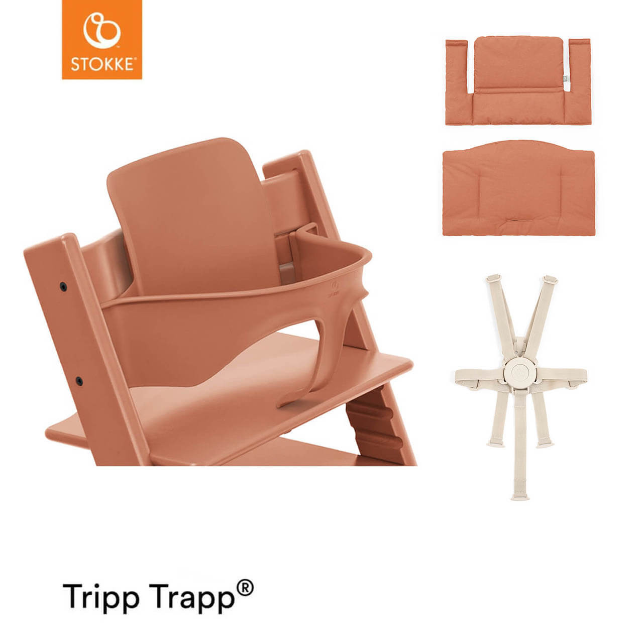 箱説明書付き❣️STOKKE Tripp Trapp Baby TRAYのみ 公式 ストッケ トリップトラップ 5点 バンドルセット ベビー