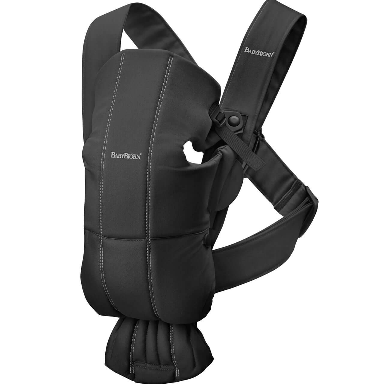 BABYBJORN BABY CARRIER MINI ブラック BabyBjorn Baby Carrier Mini Woven - Black | Winstanleys Pramworld
