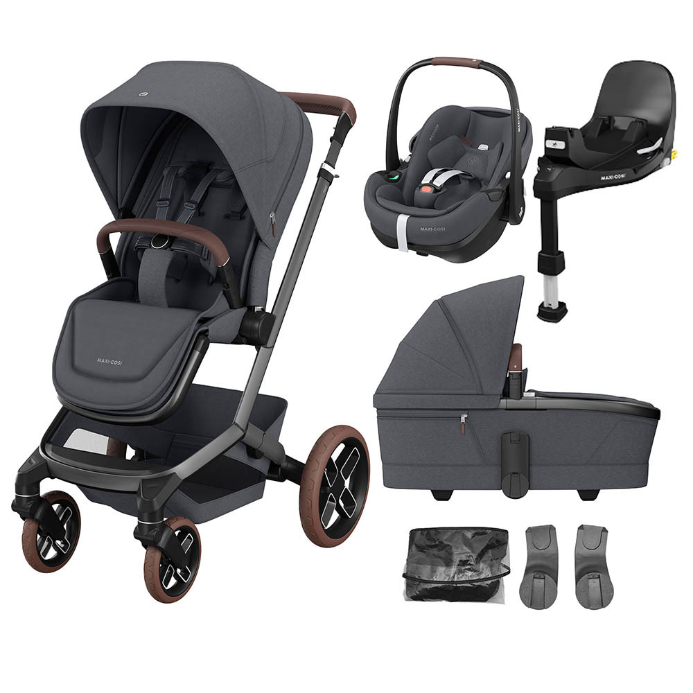 Maxi Cosi Fame Pebble 360 Pro2 Travel System Twillic Graphite