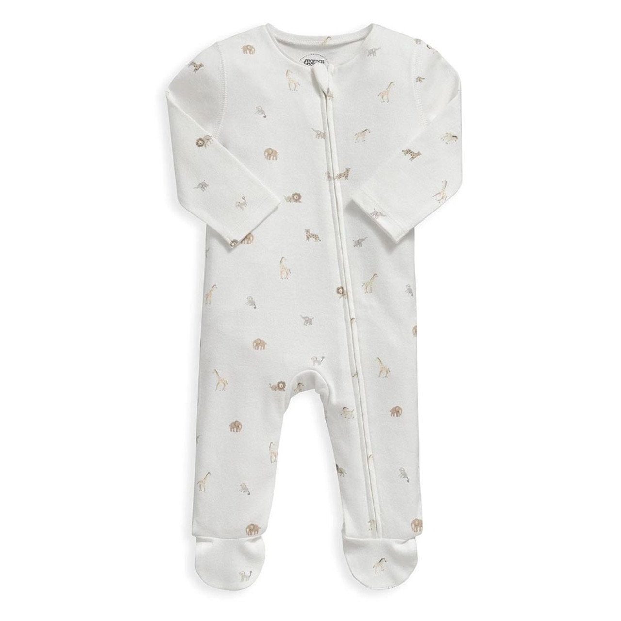 Mamas & Papas Safari Print All In One Sleepsuit with Zip