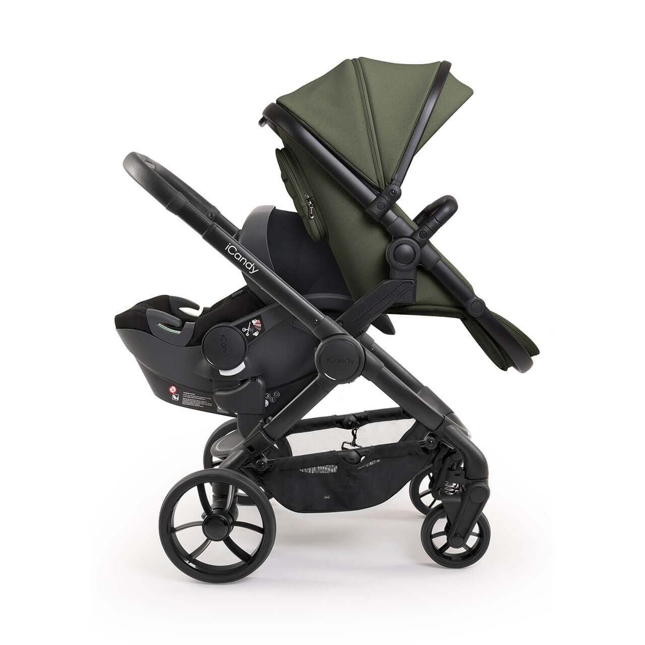 iCandy Peach 7 Double Cocoon i Size Base Ivy Winstanleys Pramworld