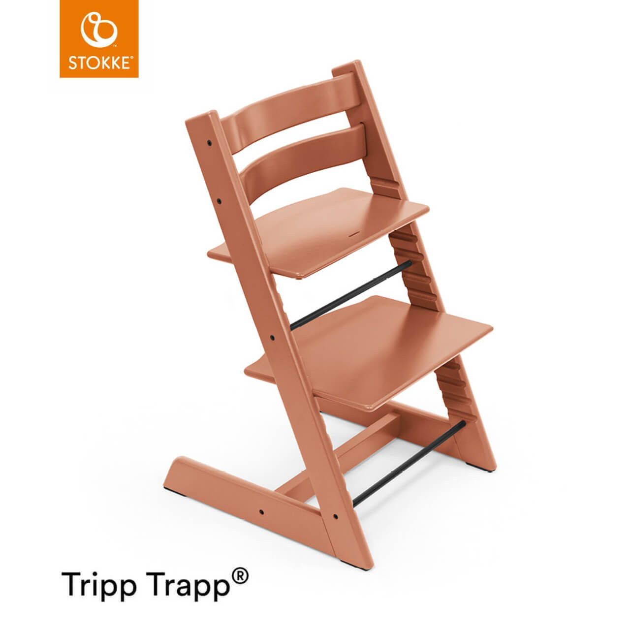 Stokke® Tripp Trapp® Highchair Baby Set Terracotta