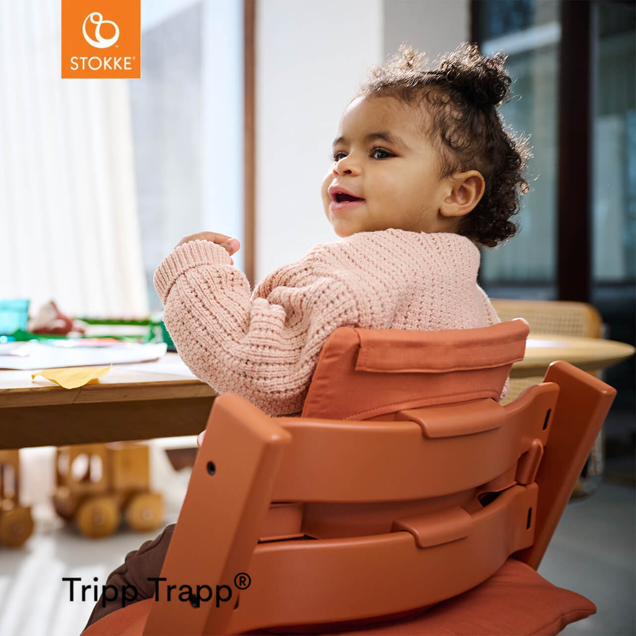 Stokke® Tripp Trapp® Highchair Baby Set Terracotta