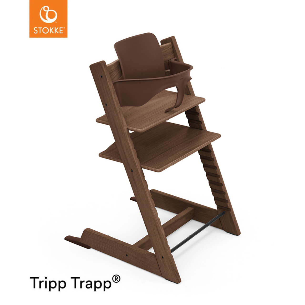 Stokke® Tripp Trapp® Highchair Baby Set Oak Warm Brown
