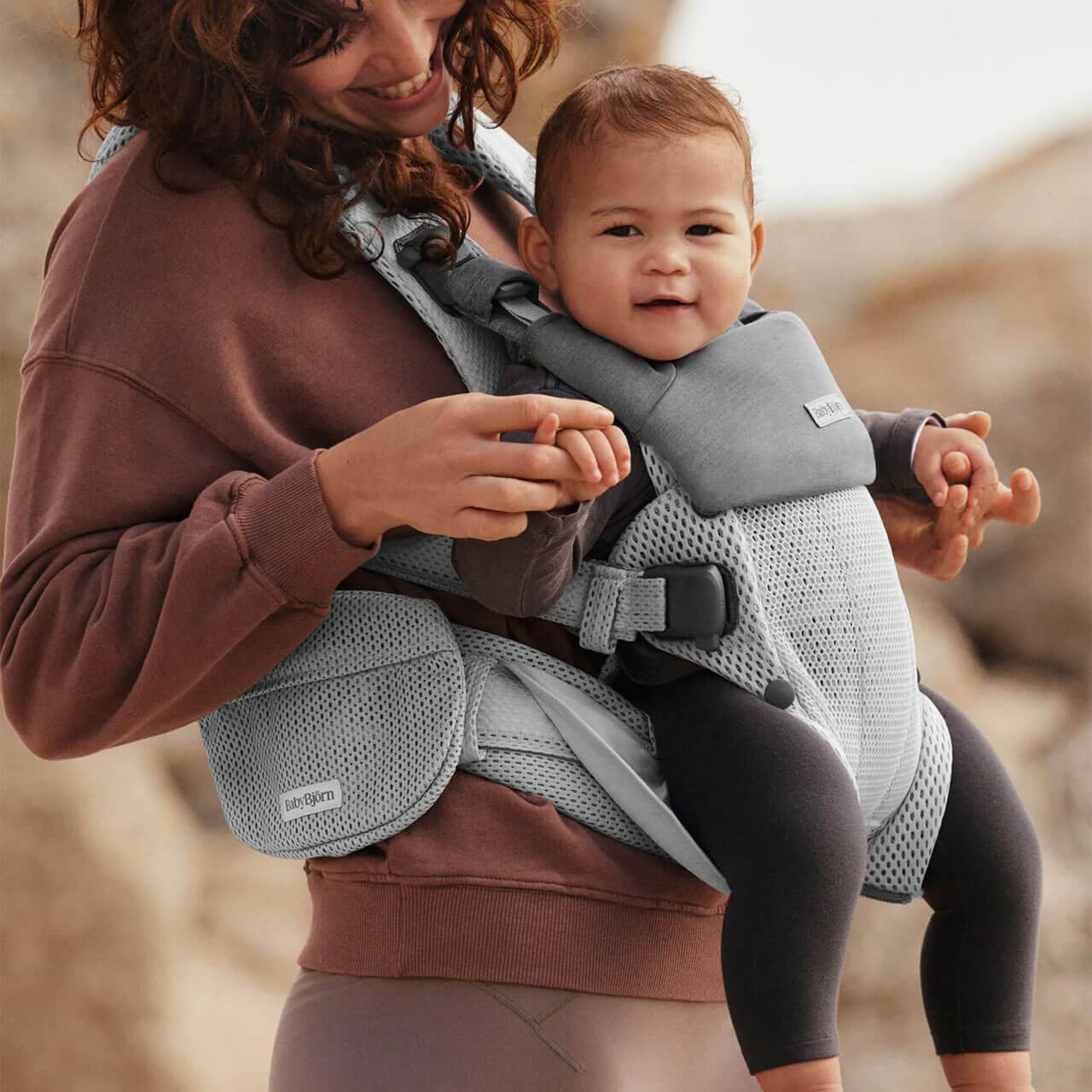 Baby Bjorn Carrier Grey Baby Bjorn Carrier ONE 3D Mesh Silver - Main Image