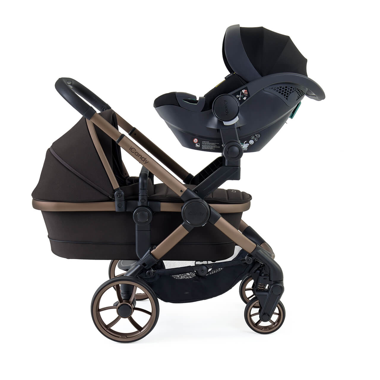 Icandy Orange Icandy Cerium Double Pram Icandy Peach Double