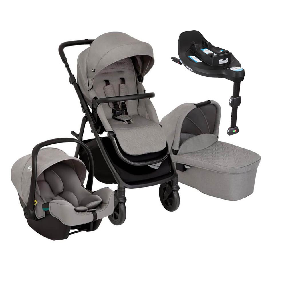 Graco Near2Me DLX 3 in 1 Travel System Plus Base Ash Winstanleys Pramworld