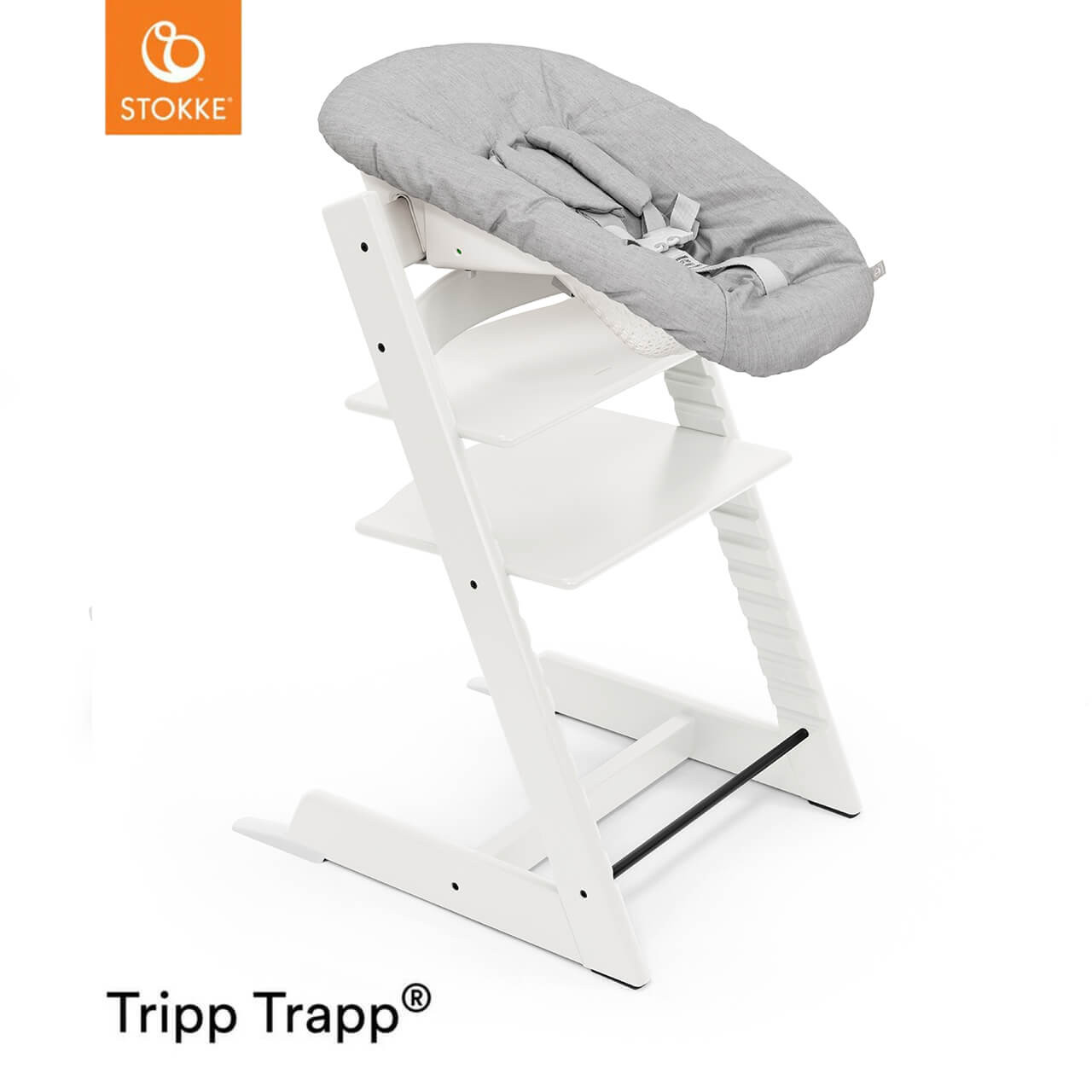 Stokke® Tripp Trapp® Highchair + Baby Set + Newborn Set Bundle