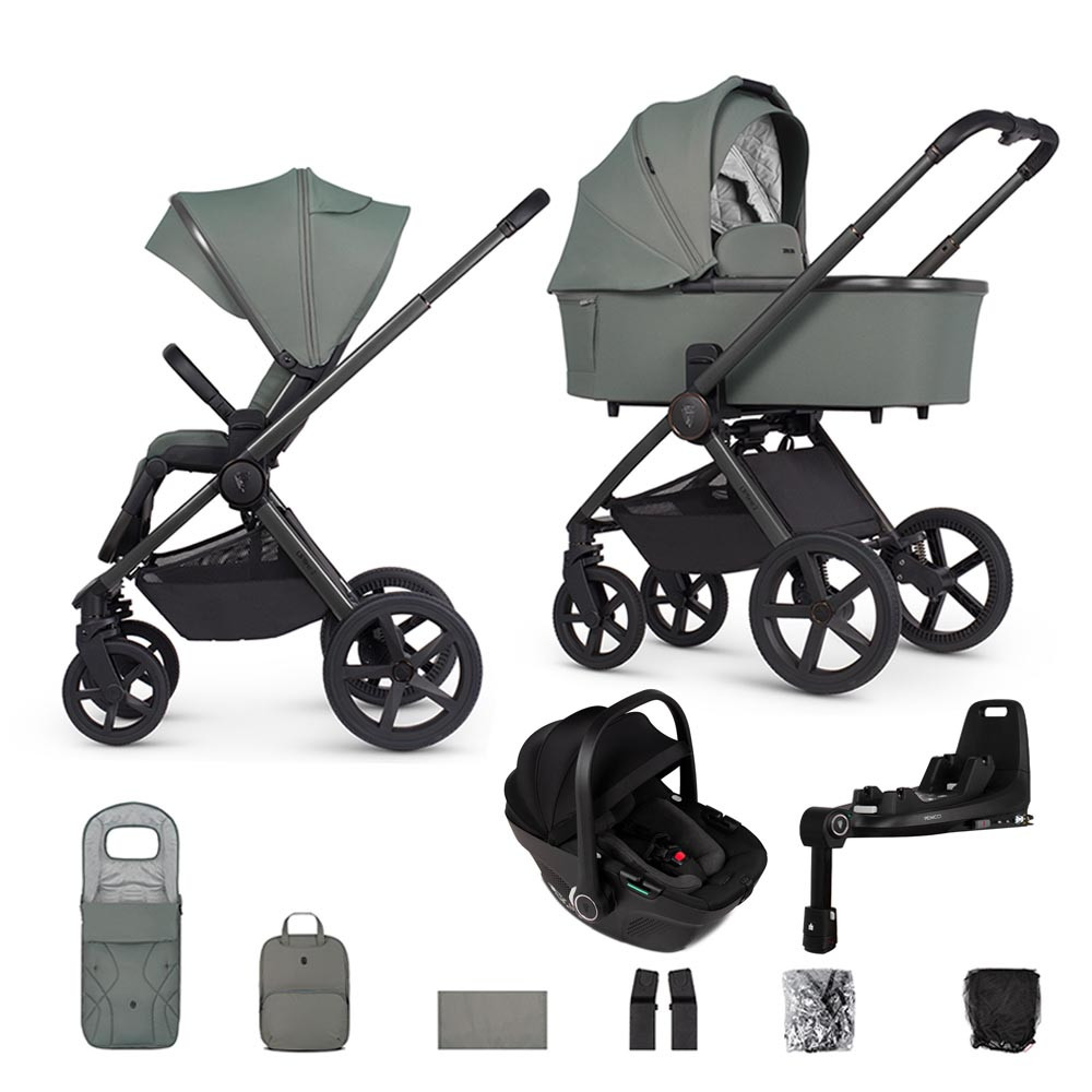 Venicci Upline 3-in-1 Tiago 360 Base Travel System Aloe