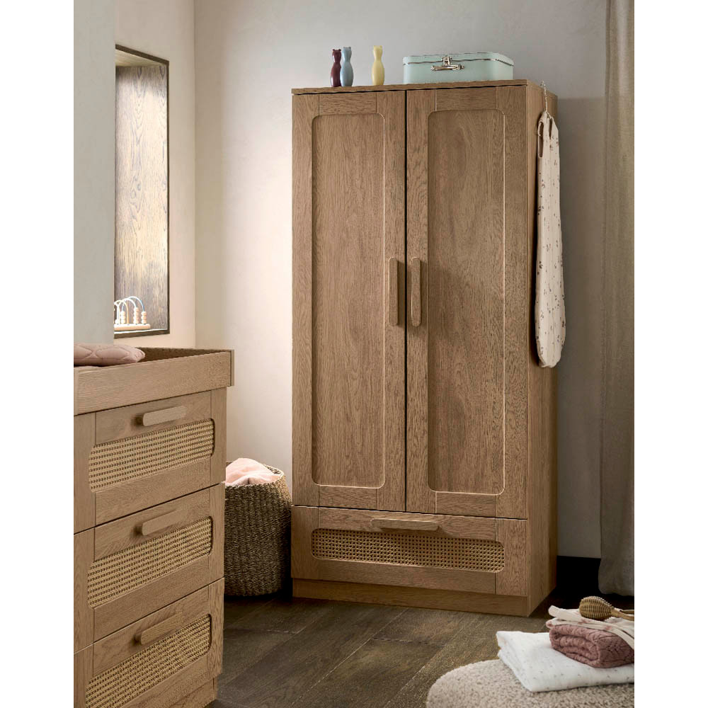 Mamas Papas Esna 3-Piece Range FREE Mattress Rattan/Oak