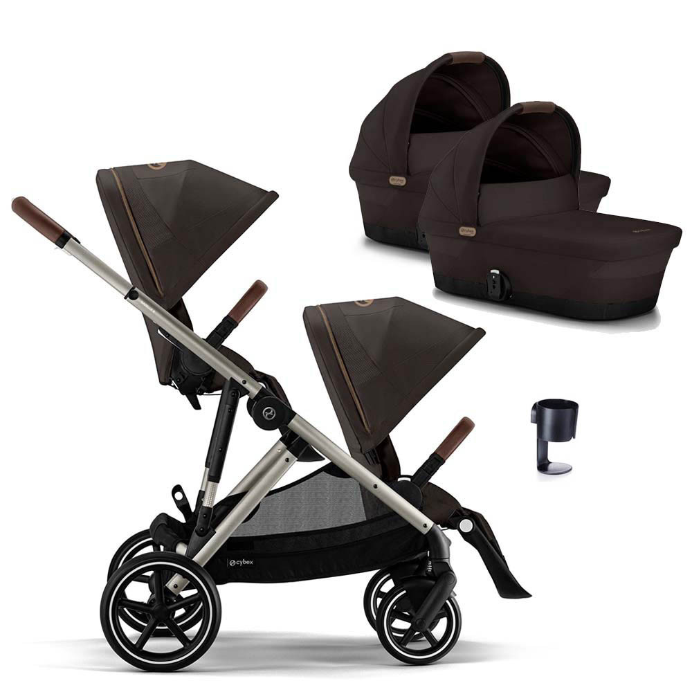 Cybex Gazelle S Taupe Twin - Chocolate Brown | Winstanleys Pramworld