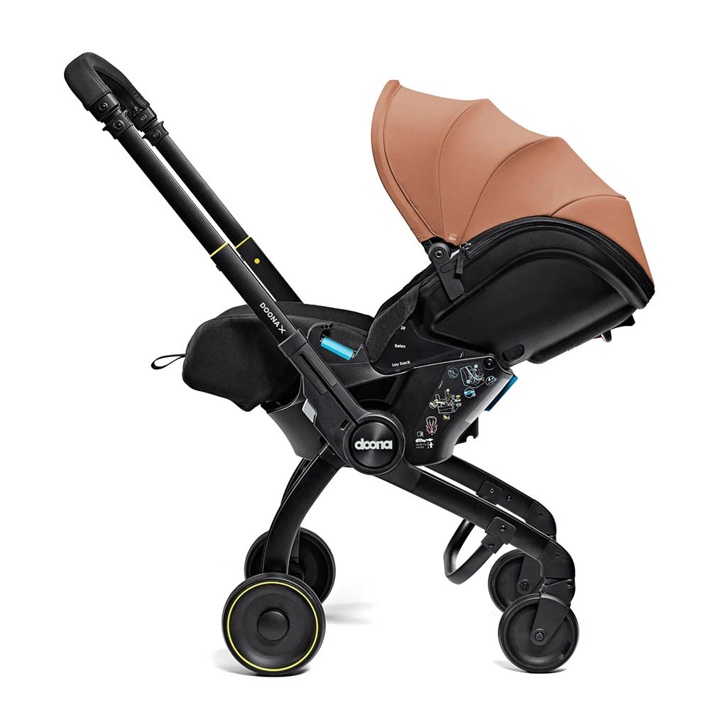 Doona X Infant Car Seat Stroller Plus ISOFIX Base - Terracotta