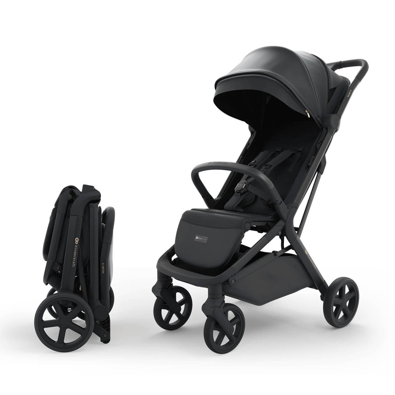 babythree400%エディション Kinderkraft Nubi 3 Stroller - Midnight Black | Winstanleys Pramworld