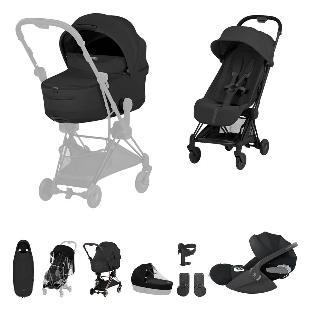 【専用】cybex COYA Cybex Coya Style Ultimate Accessory Bundle - Matt Black/Sepia