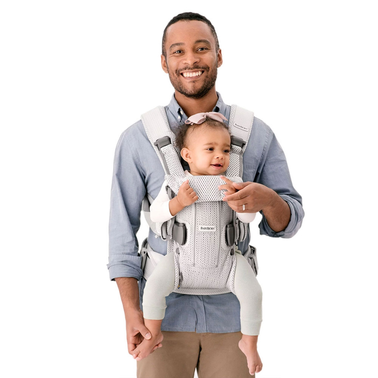 babybjorn silver mesh