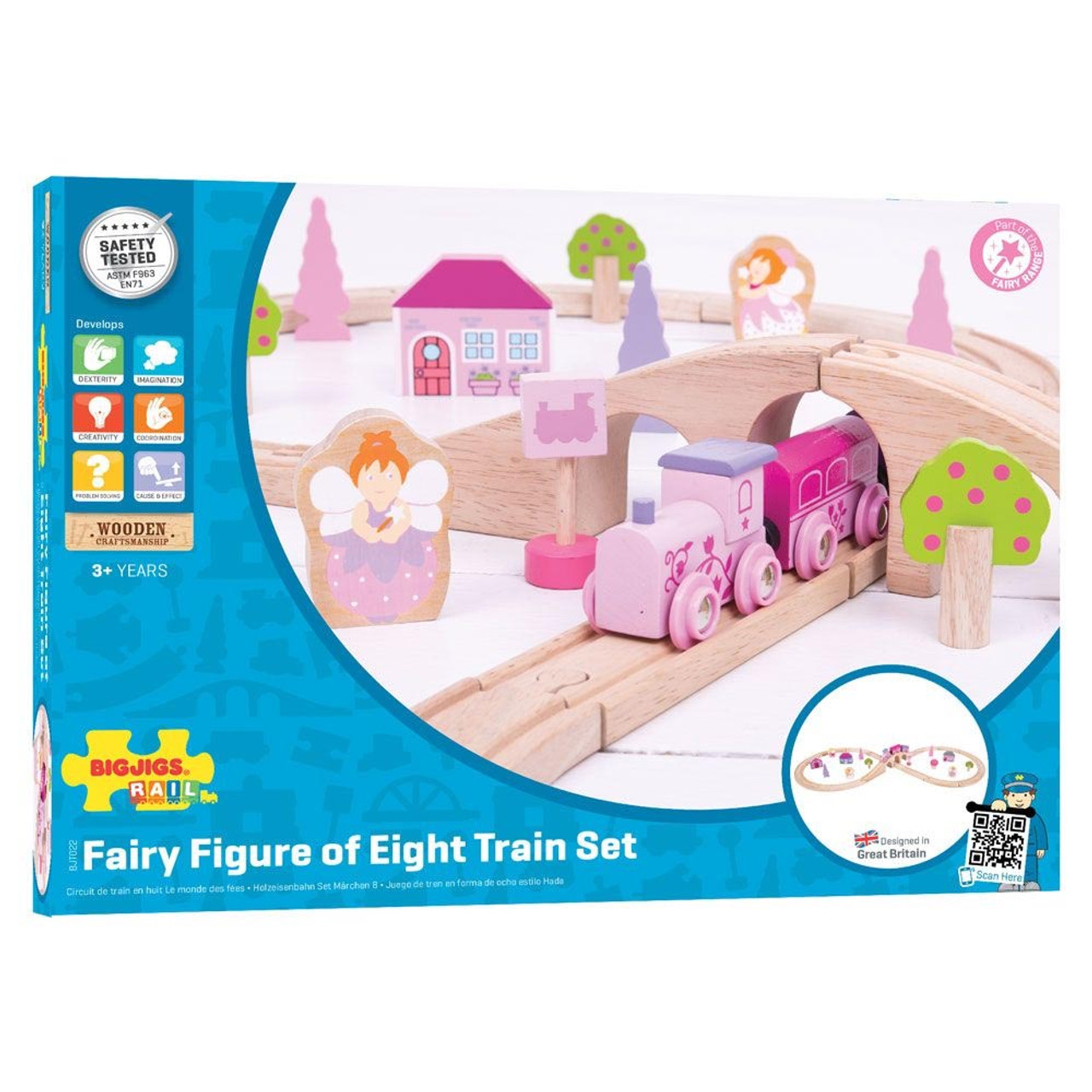 Bigjigs Fairy Figure of Eight Train Set