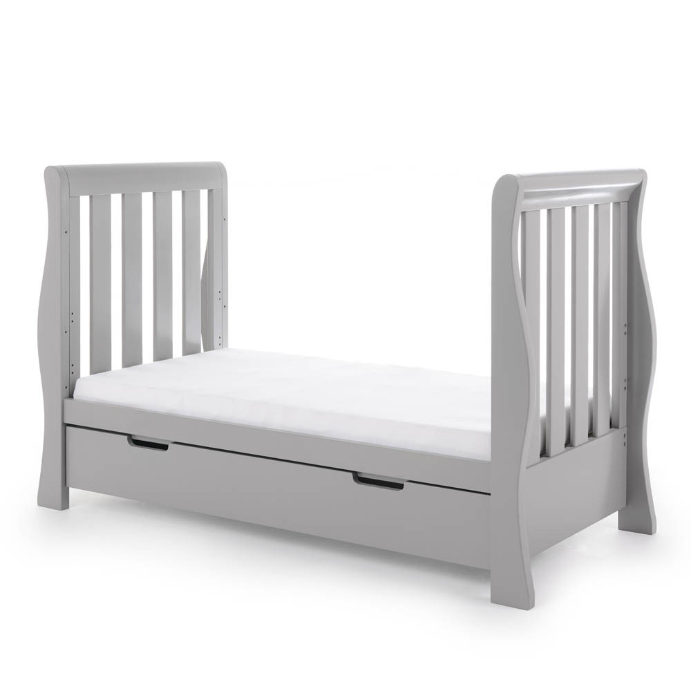 Next Sleigh Cot Grey Obaby Stamford Luxe Sleigh Cot Bed Warm Grey