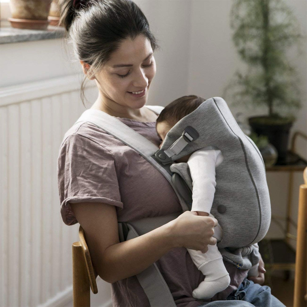 BabyBjorn Baby Carrier Mini 3D Jersey - Light Grey | Winstanleys