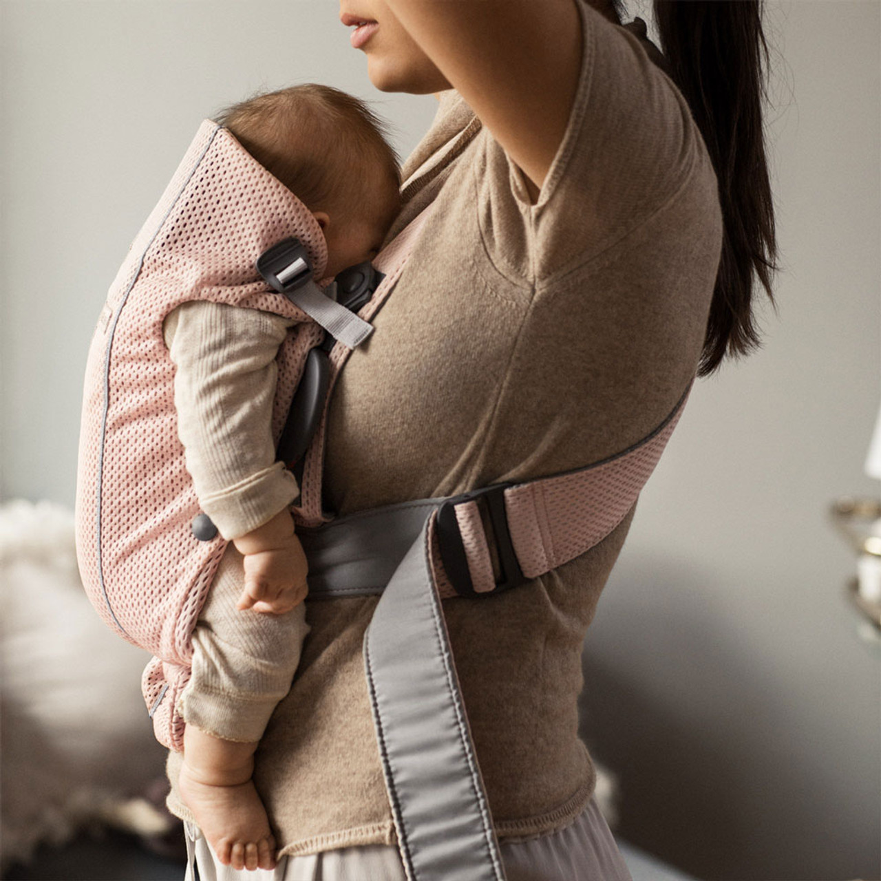 Babybjorn Baby Carrier Mini 3D Mesh - Pearly Pink