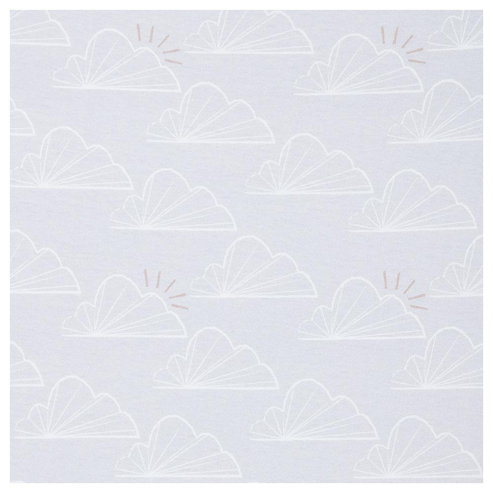 Shnuggle Air Bedside Crib Bedding Set Grey Clouds Winstanleys Pramworld