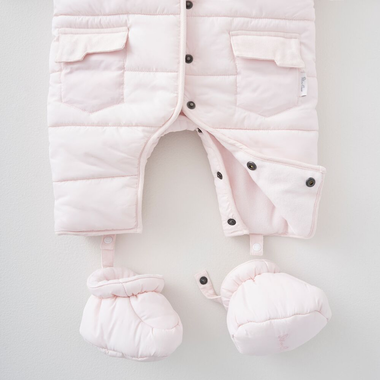 silver cross pramsuit pink