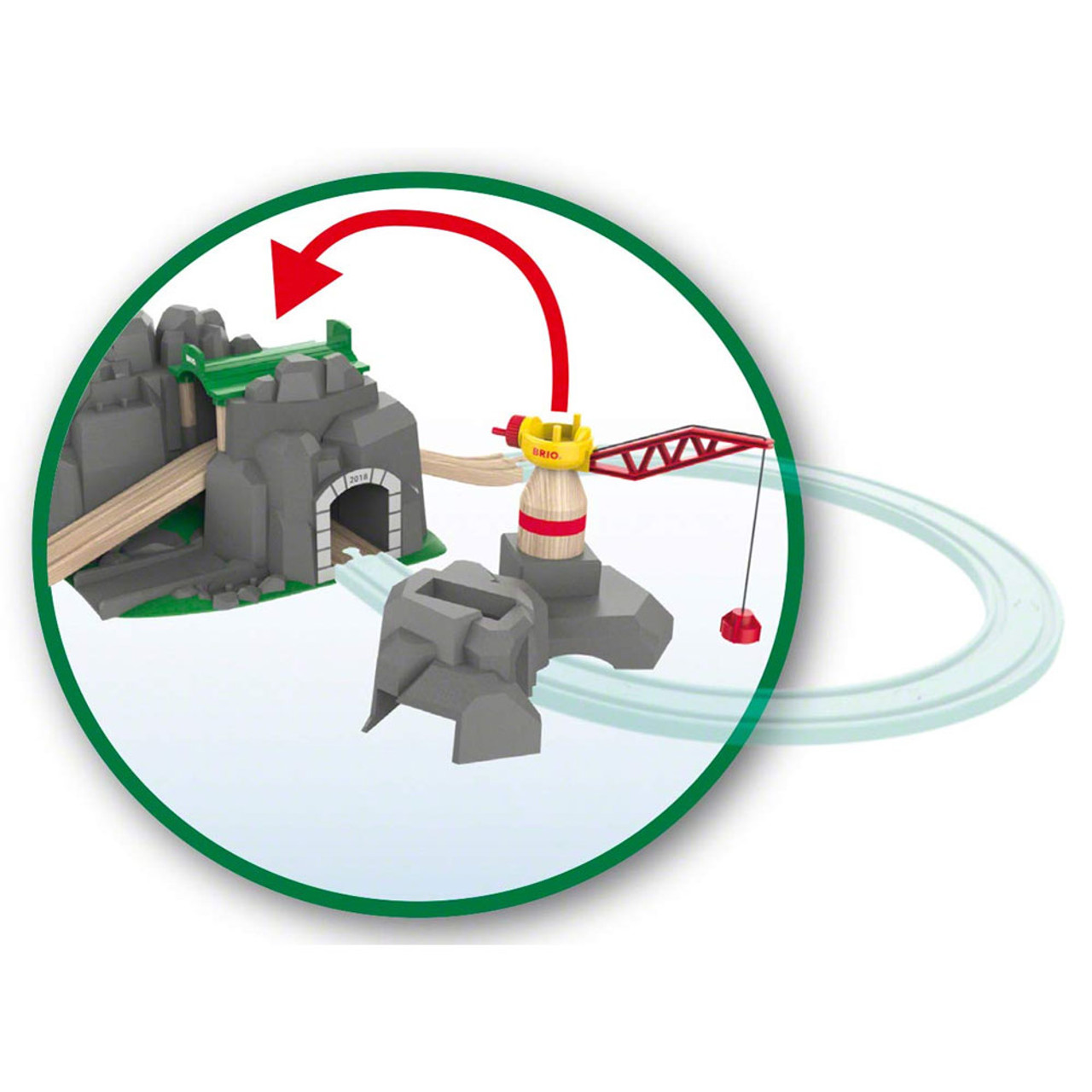 brio world crane and mountain tunnel