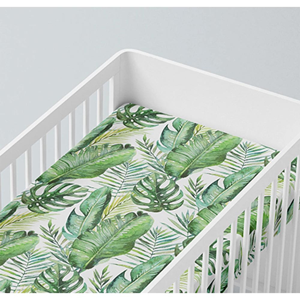 green leaf cot sheets