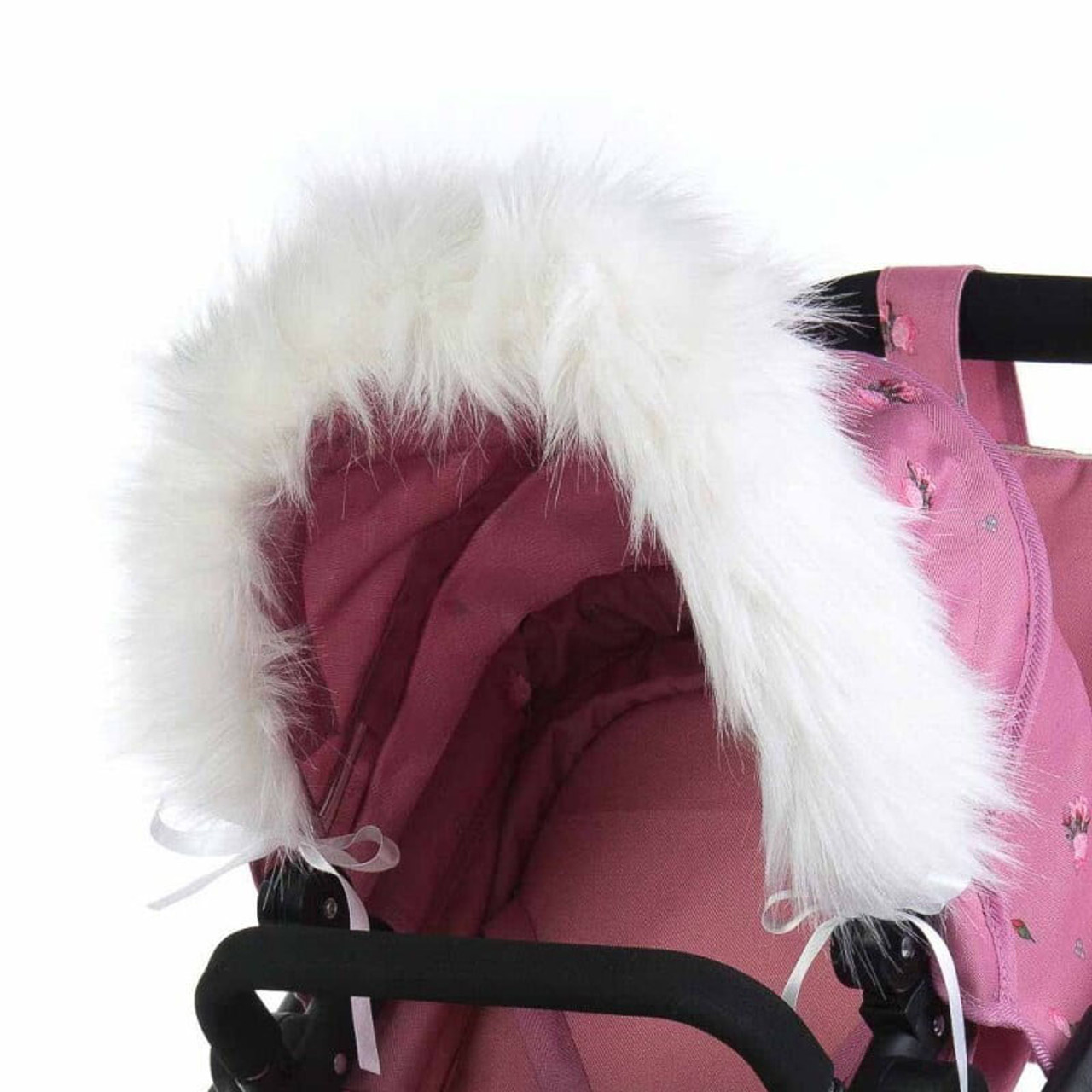 Fur pram hot sale hood accessory