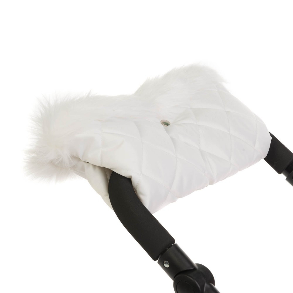 Roma Dolls Pram Handmuff (White)