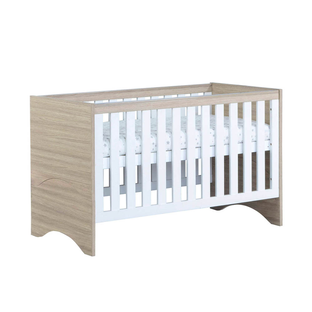 oak effect cot
