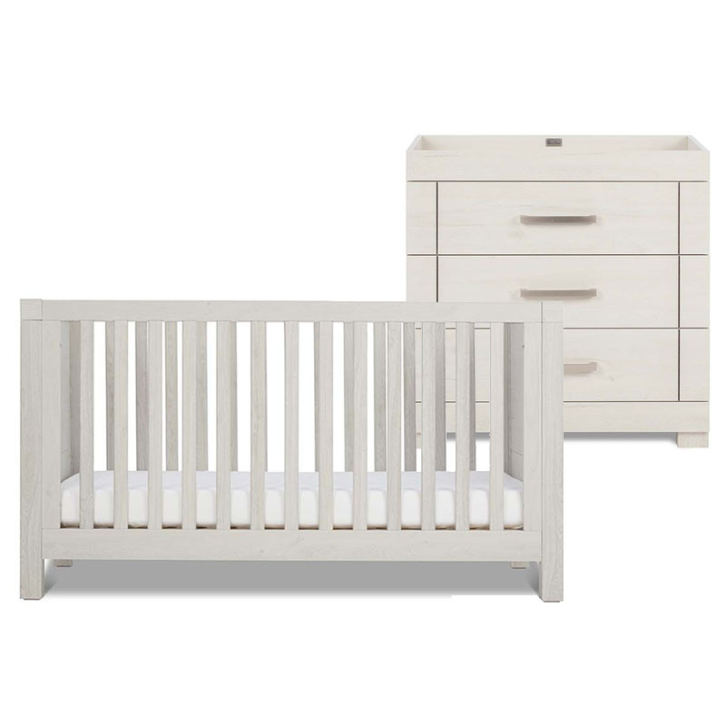 silver cross cot bed with drawer