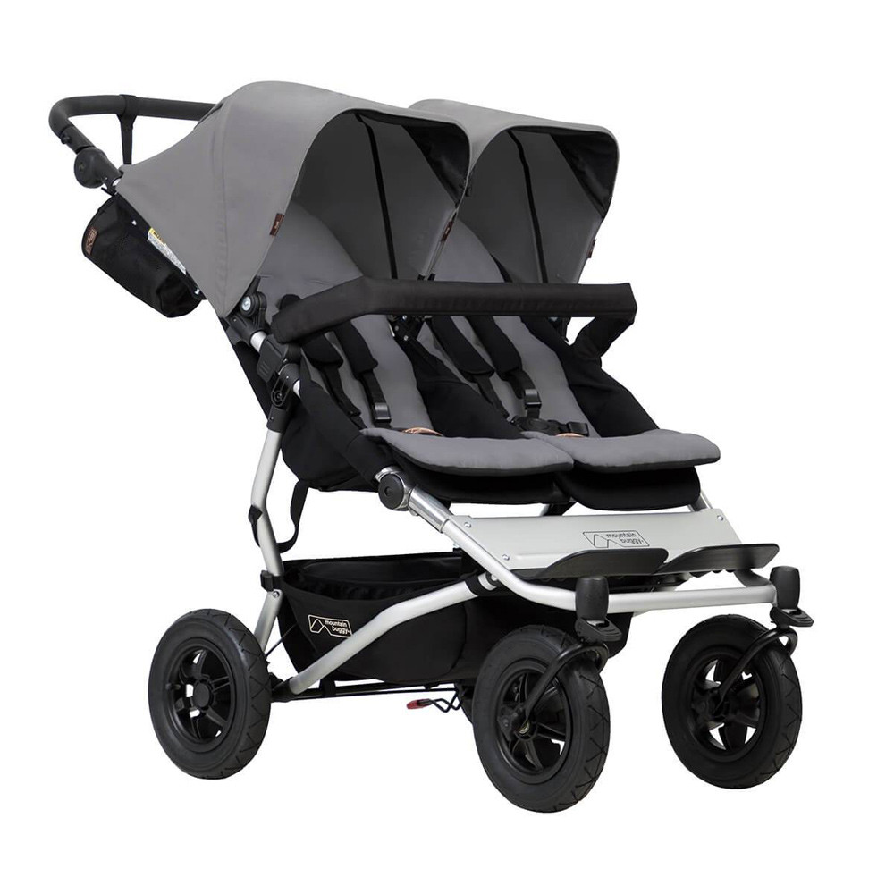 Mountain Buggy Duet V3 Silver Winstanleys Pramworld