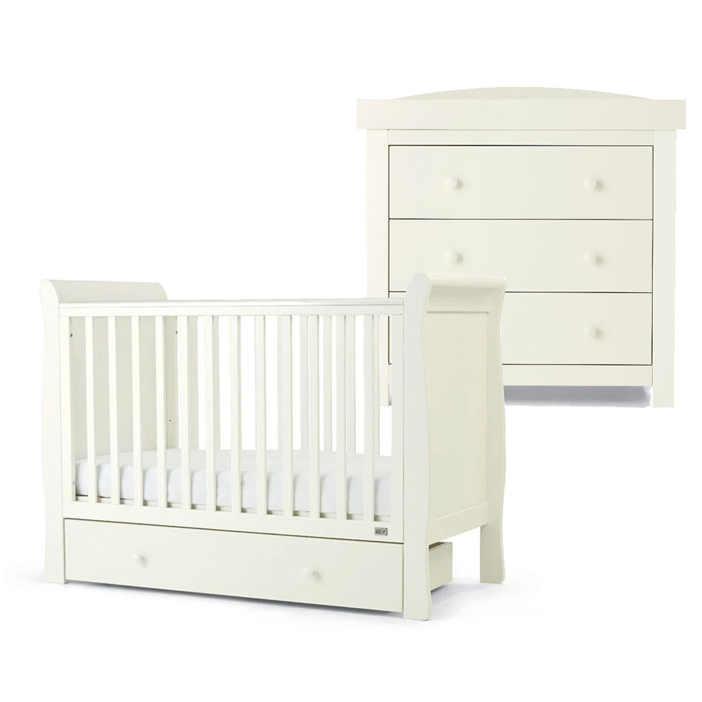 mia sleigh cot bed set