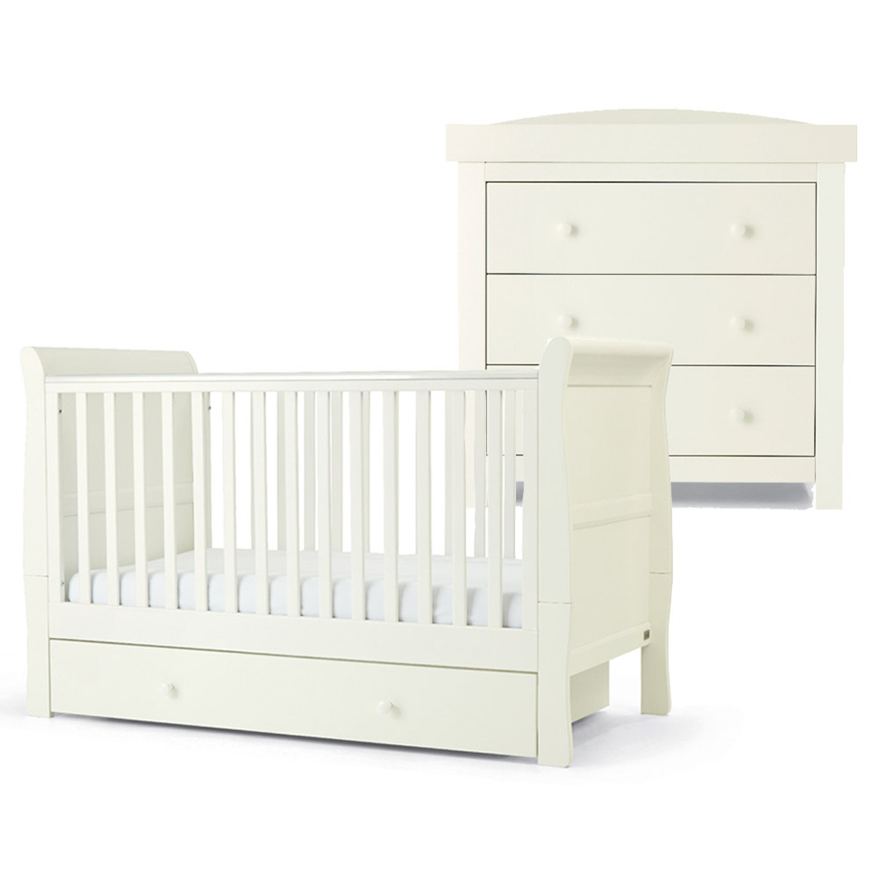 Mamas and papas shop cot bed with drawer