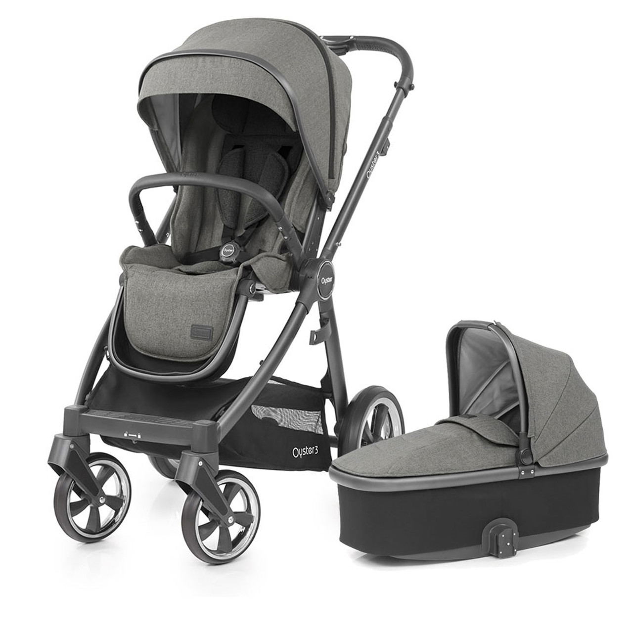 oyster 3 pram grey