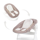 Hauck Alpha+ Wooden Highchair & Bouncer - White