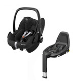 Maxi Cosi Pebble Pro + FamilyFix 3 Base Bundle - Essential Black