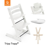 Stokke® Tripp Trapp® + Accessories Bundle - White
