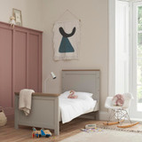 Tutti Bambini Verona Cot Bed - Dove Grey/Oak